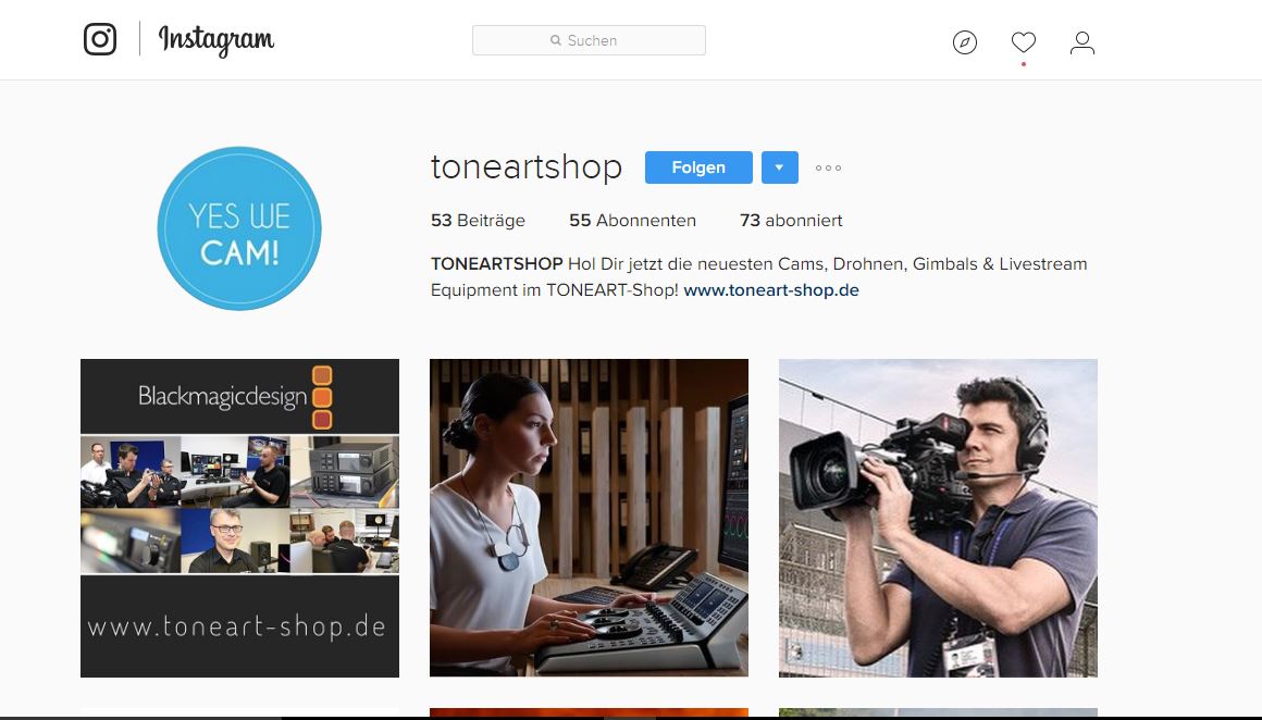 Toneart mediavision Instagram